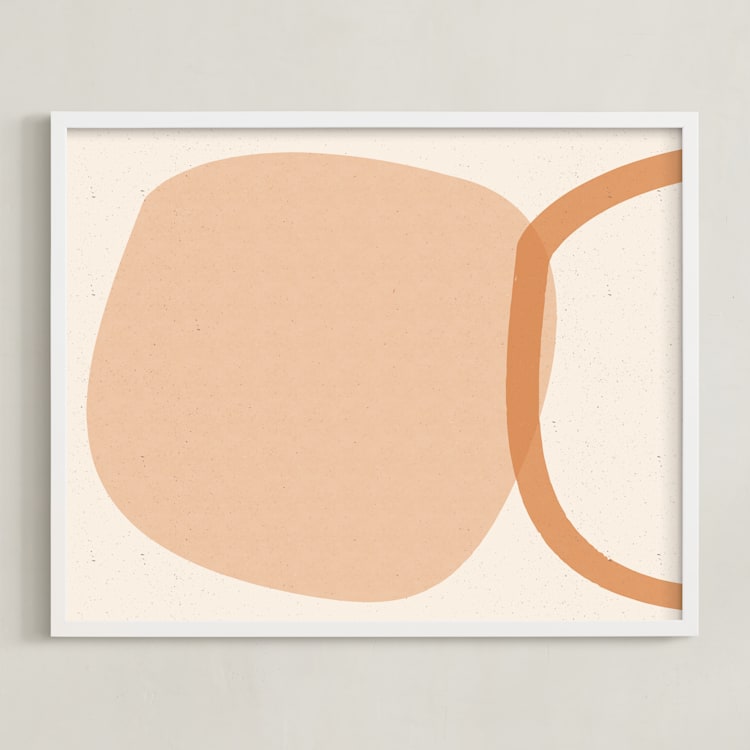 "Organics_9_2_A" - Art Print in Earthy Colors by Alain Castoriano - Framed