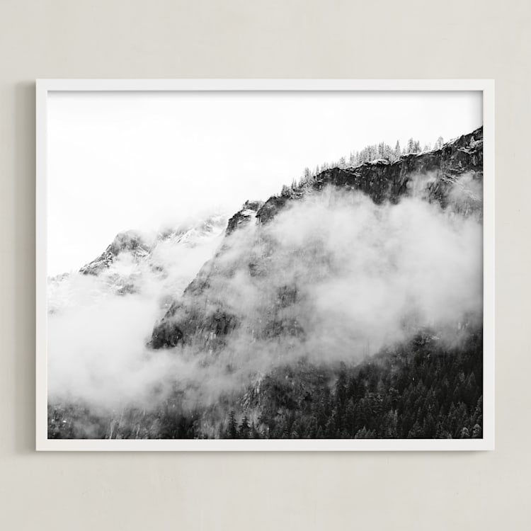 "Changes" - Art Print in black and white by Tania Medeiros - Framed