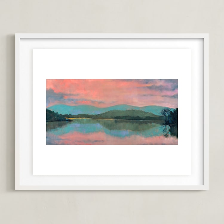 "Rose Water" - Art Print in Rose Water by Stephanie Goos Johnson - Framed