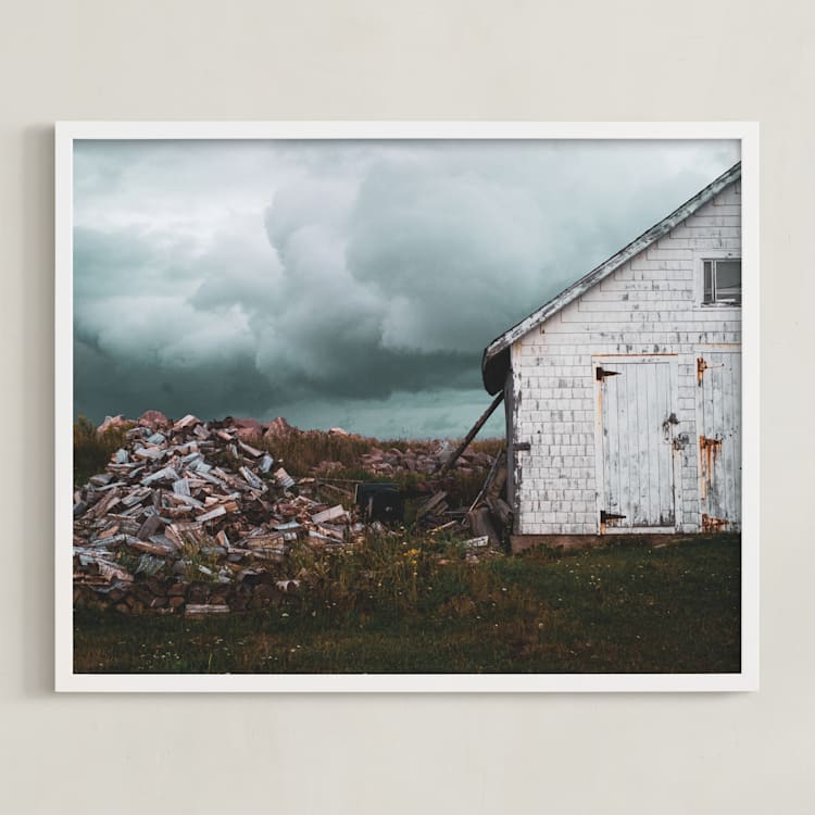 "Ominous" - Art Print in Moody by Heather Cairl - Framed