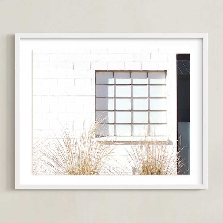 "Ballroom 2" - Art Print in White by Haley Warner - Framed