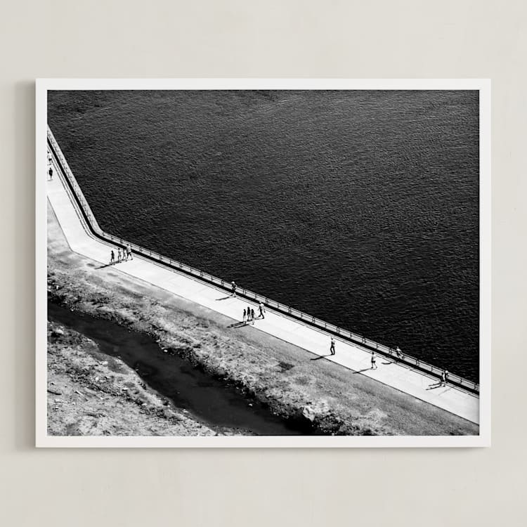 "Studies of negative" - Art Print in infinity black by Van Tsao - Framed