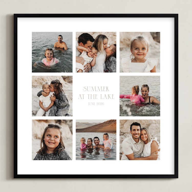 "Eight Photo: Square Framed Photo" - Framed Photo in Taupe by Up Up Creative - Framed