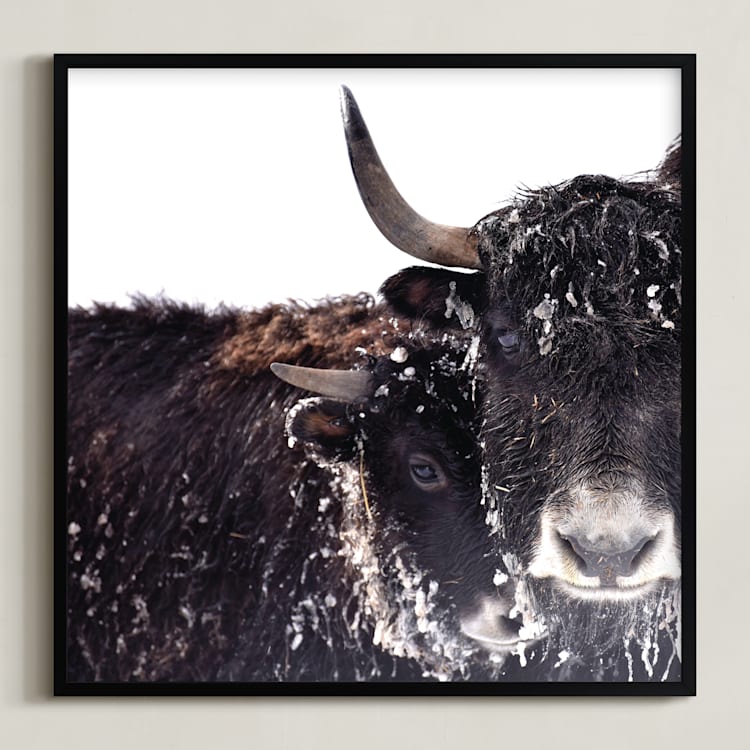"Forever" - Art Print in Deep Browns by Leslie Le Coq - Framed