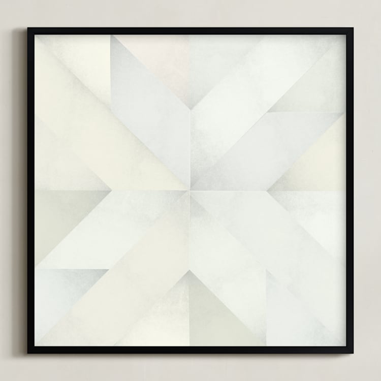 "quilt block 03" - Art Print in Green Spring by Leanne Friedberg - Framed