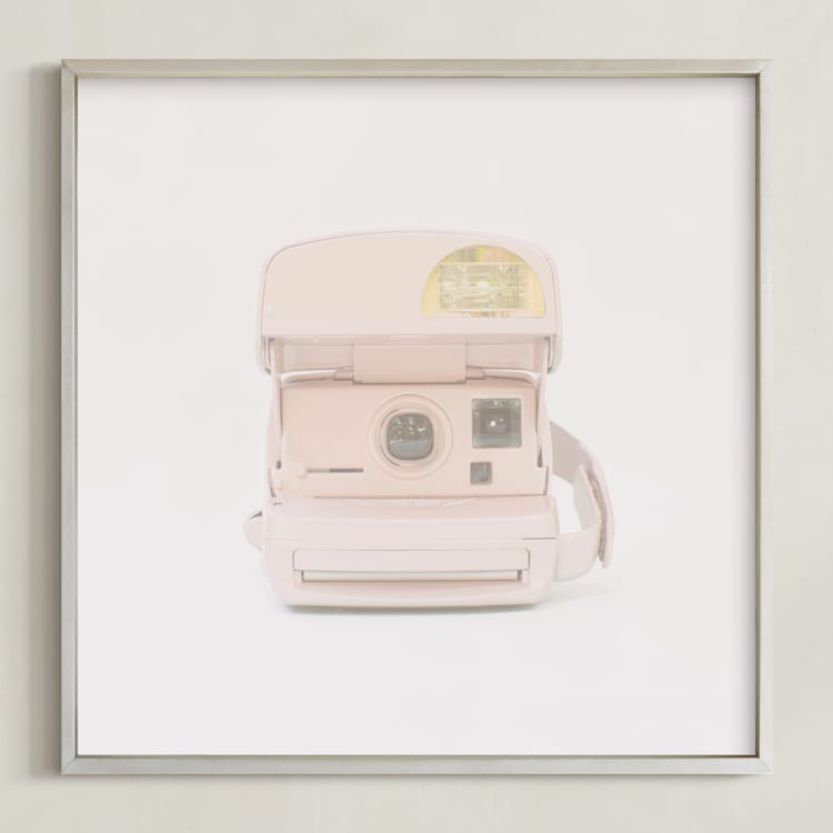 "click click" - Art Print in Light Grey by Alicia Abla - Framed