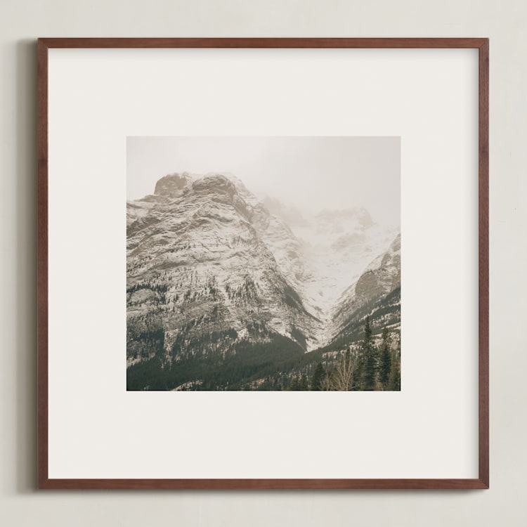 "Kananaskis Series 1" - Art Print in Stone by Melanie Severin - Framed