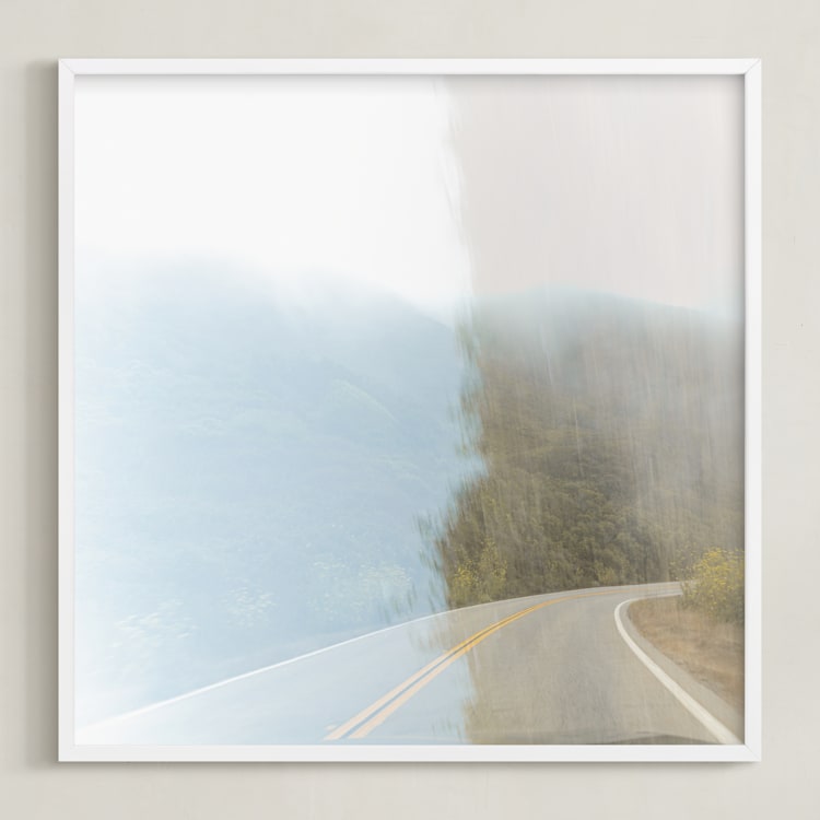 "Traveler II" - Art Print in Sky by Shawna Urban - Framed