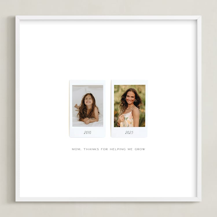 "Framed Photo: Two Photo" - Framed Photo in White by Olivia Kanaley Inman - Framed