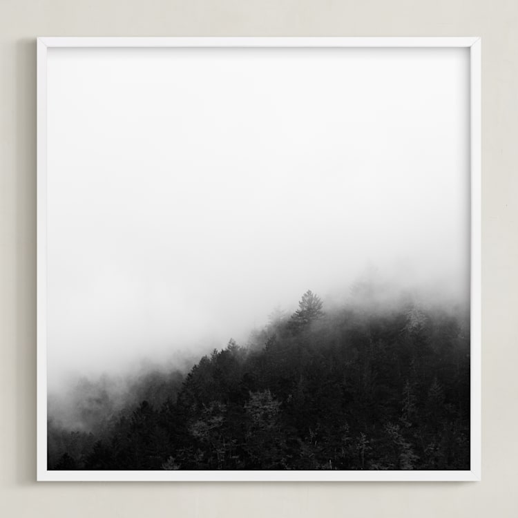 "Mystify" - Art Print in Black and White by Jessica C Nugent - Framed