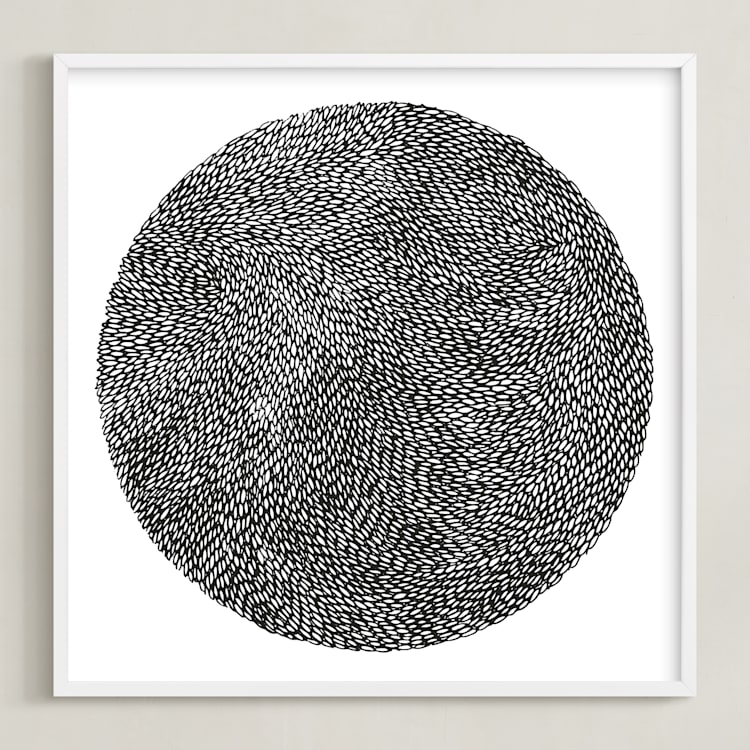 "Rice" - Art Print in Black by Bryn Wears-Fitipaldi - Framed