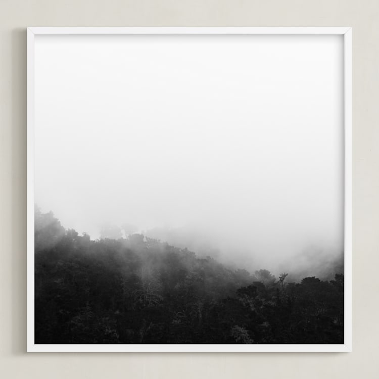 "Bewilder" - Art Print in Black and White by Jessica C Nugent - Framed