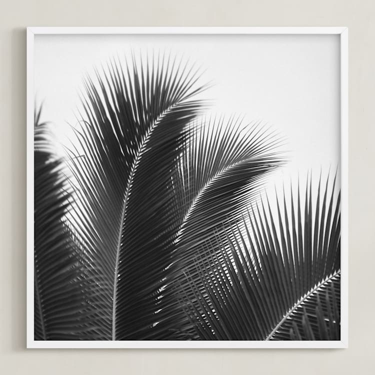 "Afternoon Calm" - Art Print in Black and White by Jessica C Nugent - Framed