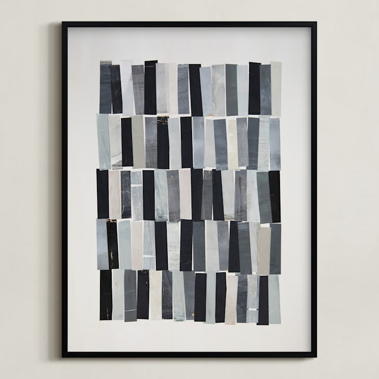 "tonality I" - Art Print in Slate by Sara Hicks Malone - Framed