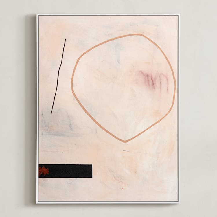 "When All Is Said & Done 2" - Art Print in Sandpaper by Keren Toledano - Framed Canvas