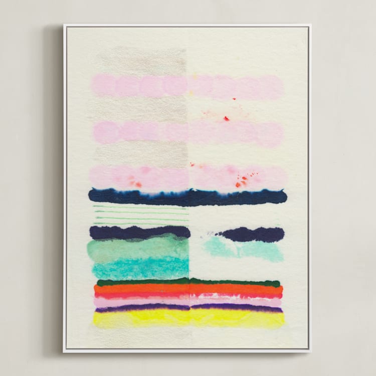 "Be The Dreamer" - Art Print in COTTON CANDY by HAPI ART - Framed Canvas