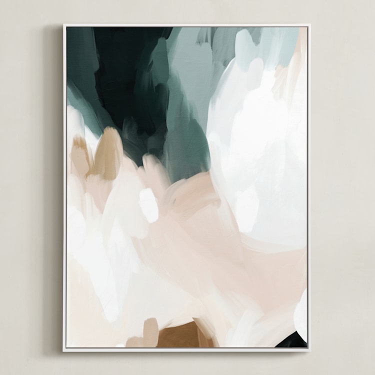"Moody Beauty I" - Art Print in Ginger by Melanie Severin - Framed Canvas
