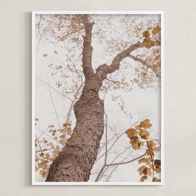 "Be Still I" - Art Print in Autumn by Robin Ott - Framed