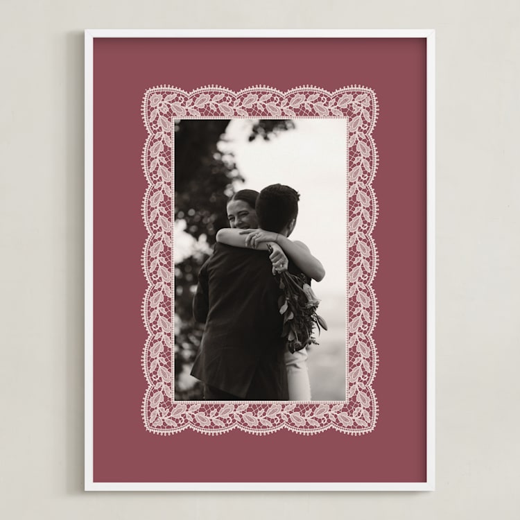"Chantilly: Portrait" - Framed Photo in Dusty Rose by Erica Krystek - Framed