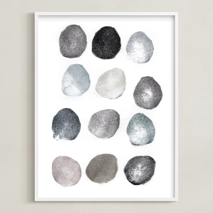 "Rinse and Repeat" - Art Print in Slate by Susie Allen - Framed