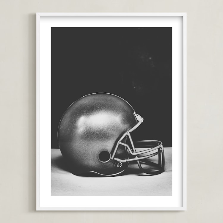 "armour" - Art Print in steel grey by Alicia Abla - Framed