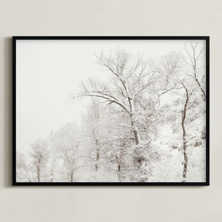 "argentum pair II" - Art Print in bark by Kamala Nahas - Framed