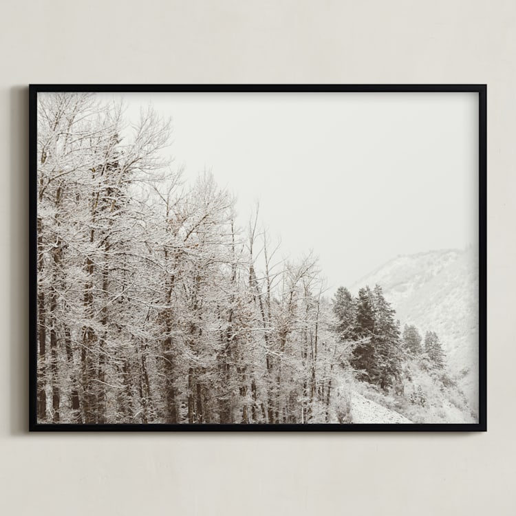 "argentum pair I" - Art Print in bark by Kamala Nahas - Framed