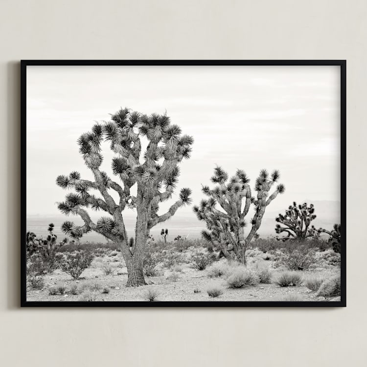 "Joshua Tree" - Art Print in joshua tree gray by Kristi Jackson - Framed