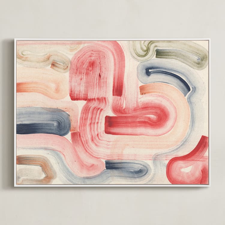 "Passages" - Art Print in Tender by Sumak Studio - Framed Canvas