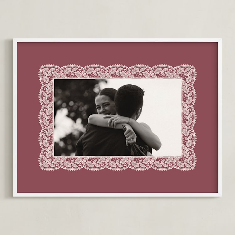 "Chantilly: Landscape" - Framed Photo in Dusty Rose by Erica Krystek - Framed