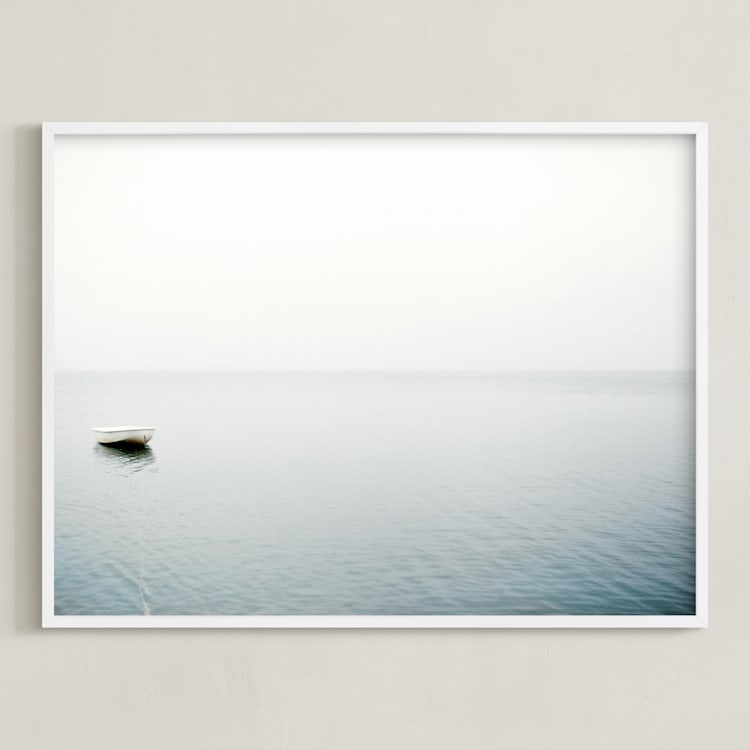 "To Be Alone" - Art Print in Light Fog by Haley George - Framed