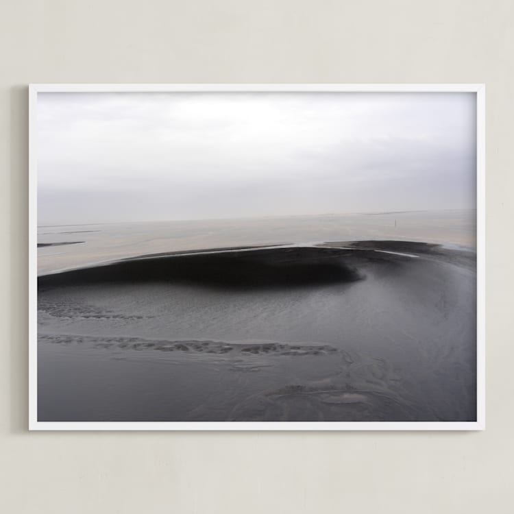 "Alda" - Art Print in Charcoal Grey by Miranda Mol - Framed