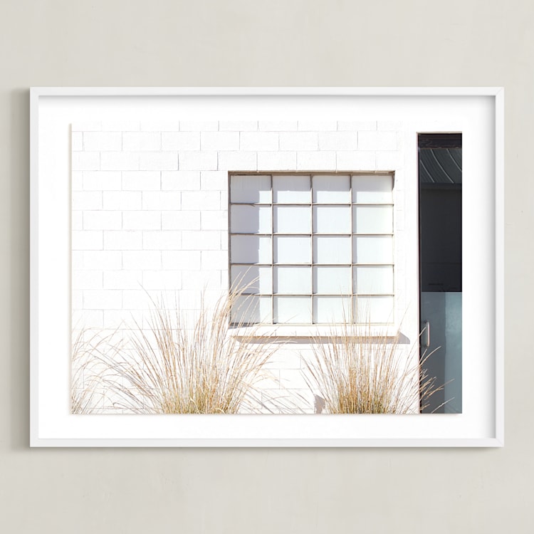 "Ballroom 2" - Art Print in White by Haley Warner - Framed