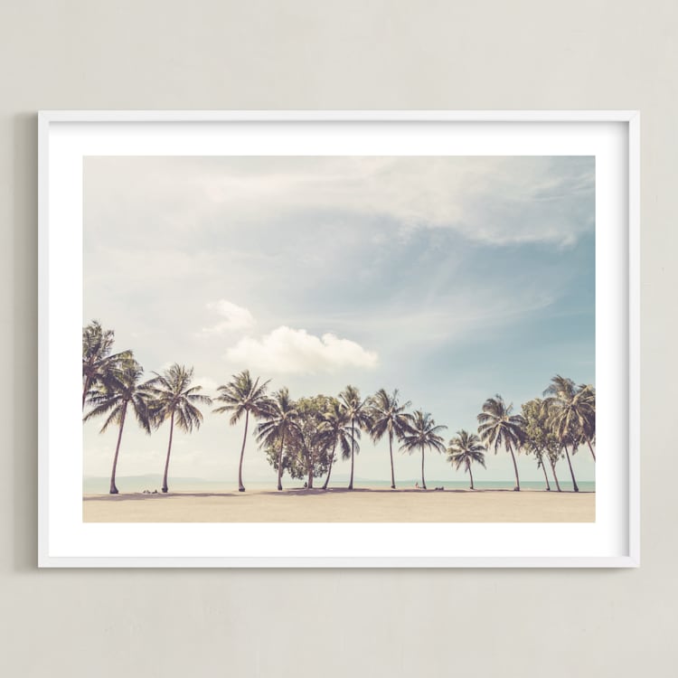 "On the Verge" - Art Print in Vintage by LindseyErin - Framed