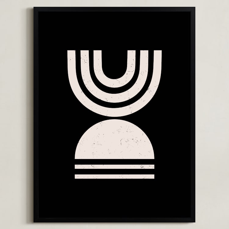 "Rituals II" - Art Print in Obsidian by Iveta Angelova - Framed