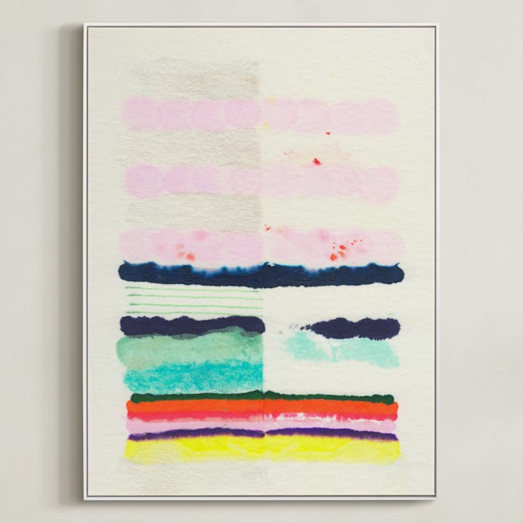 "Be The Dreamer" - Art Print in COTTON CANDY by HAPI ART - Framed Canvas