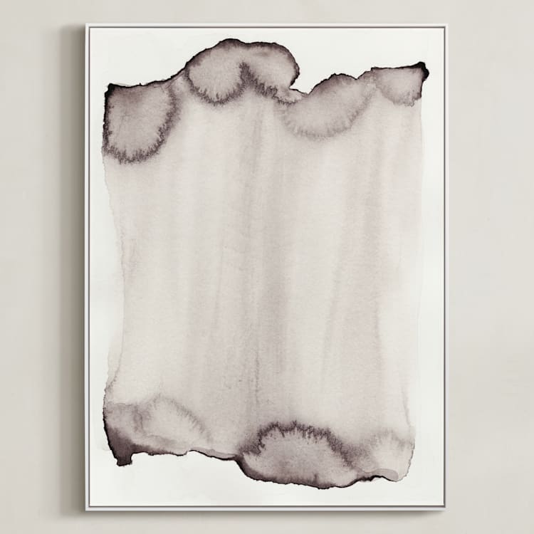 "Torched" - Art Print in Charcoal by Kaydi Bishop - Framed Canvas