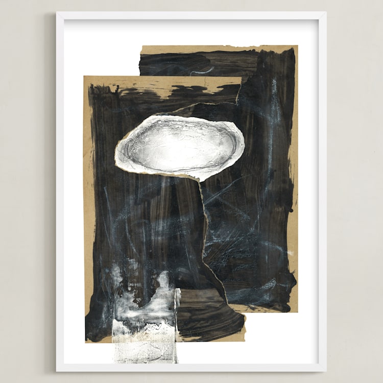 "Hovering Union" - Art Print in Black by Misty Hughes - Framed