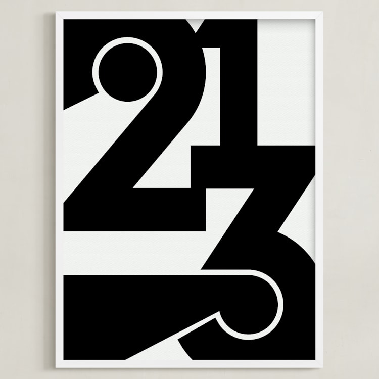 "LA 213" - Art Print in Black and White by Jennifer Morehead - Framed