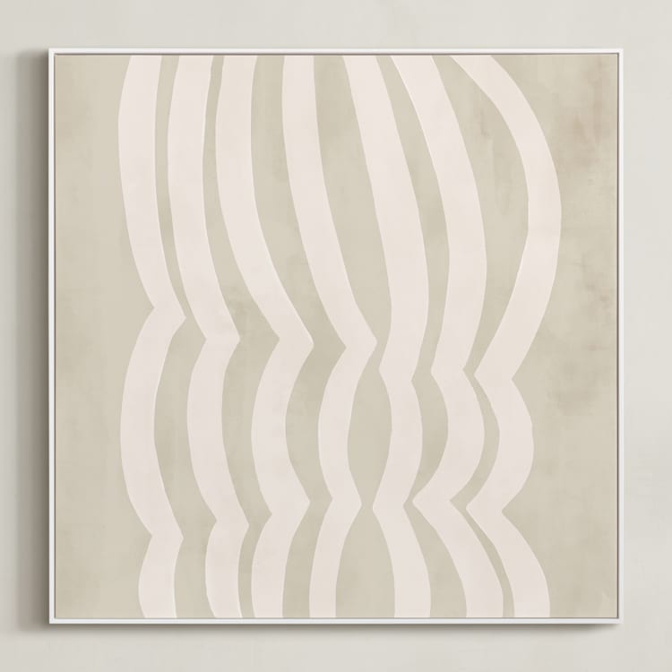 "Ancient" - Art Print in Shell by Pati Cascino - Framed Canvas