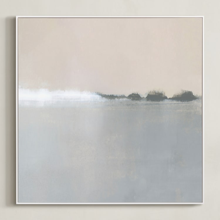 "Spring Melt" - Art Print in Morning Sun by Sadie Holden - Framed Canvas