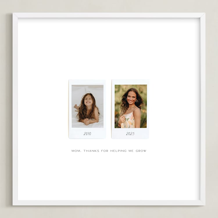 "Framed Photo: Two Photo" - Framed Photo in White by Olivia Kanaley Inman - Framed
