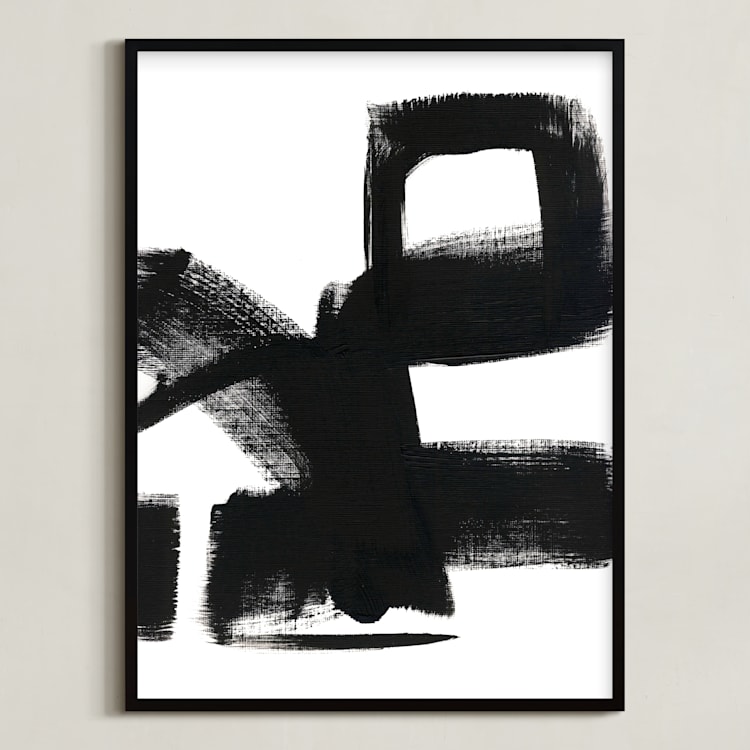 "Untitled 1" - Art Print in Black and White by Jaime Derringer - Framed