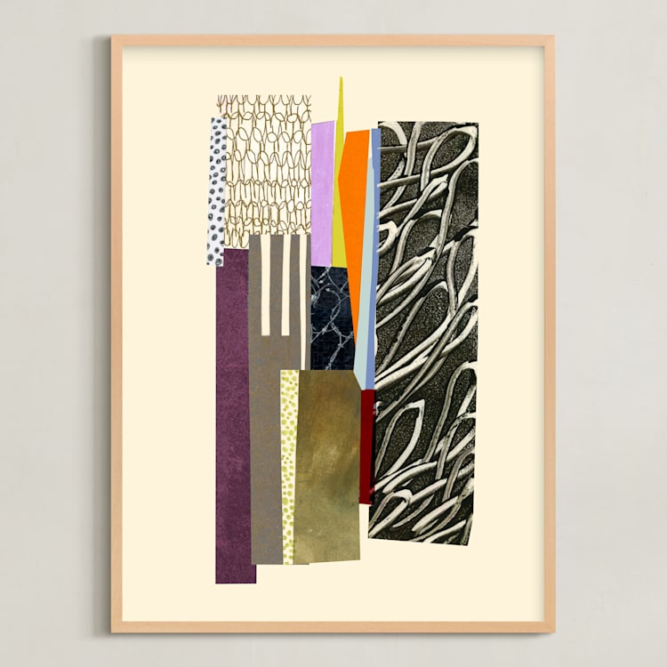 "Keyboards 1" - Art Print in Neutral Touch Brown by Bethania Lima - Framed