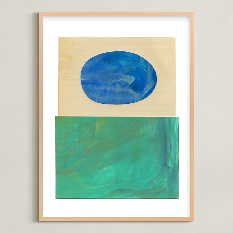 "Jewelbox" - Art Print in Lapis by Field and Sky - Framed