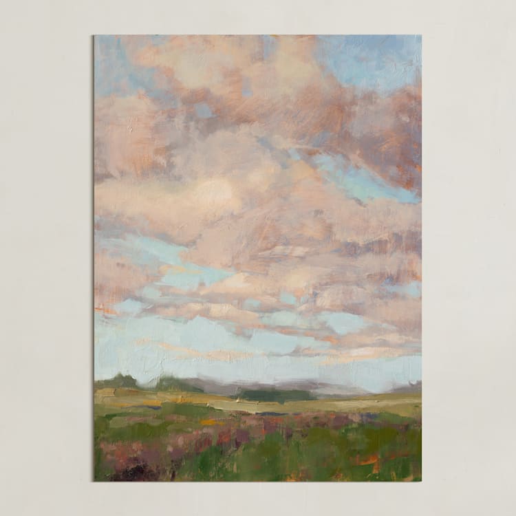 "Panorama 2" - Art Print in Ochre by Wendy Keller - Unframed