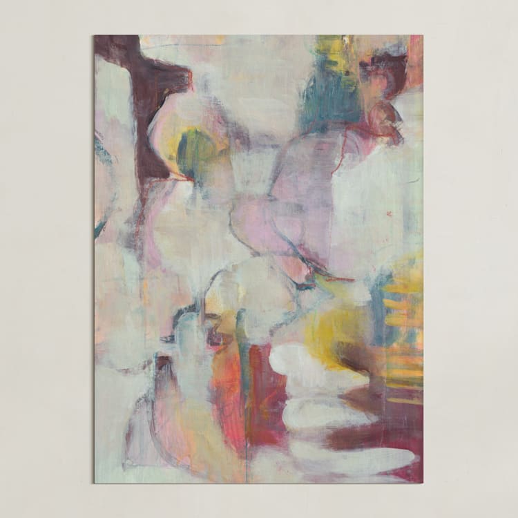 "Moment 1" - Art Print in Warm Whites and Shades by Lenay Hughes - Unframed