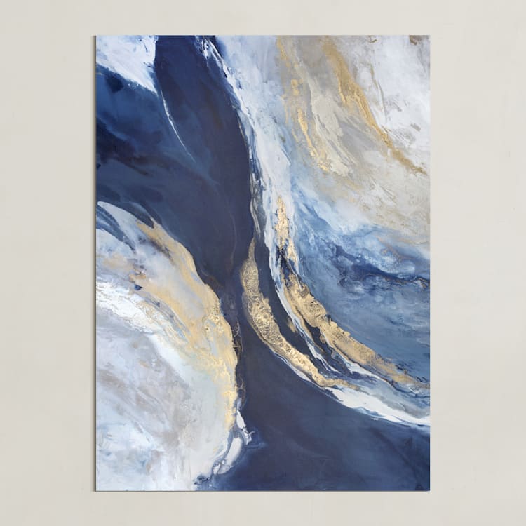 "Dreaming in Light" - Art Print in Navy by Julia Contacessi - Unframed