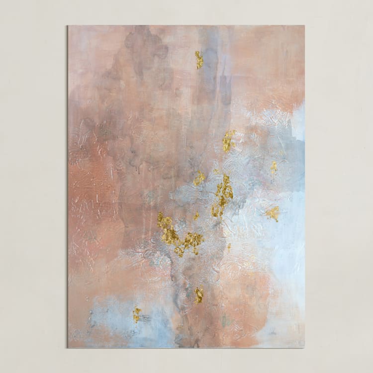 "Burning Me Up" - Art Print in Terracotta Pink by Christine Olmstead - Unframed
