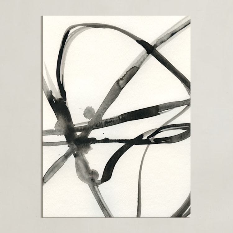 "Plant Cell 1" - Art Print in Black and White by Mary Gaspar - Unframed
